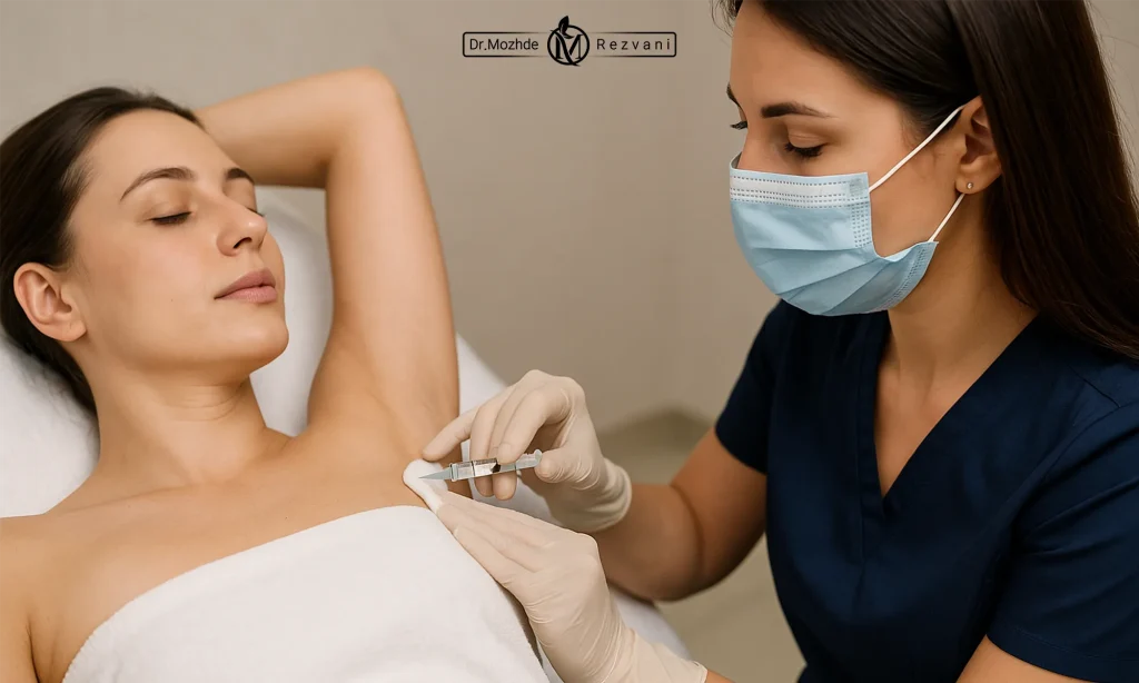 بوتاکس زیر بغل