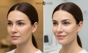 کانتورینگ صورت با فیلر کدام نواحی را تغییر می‌دهد