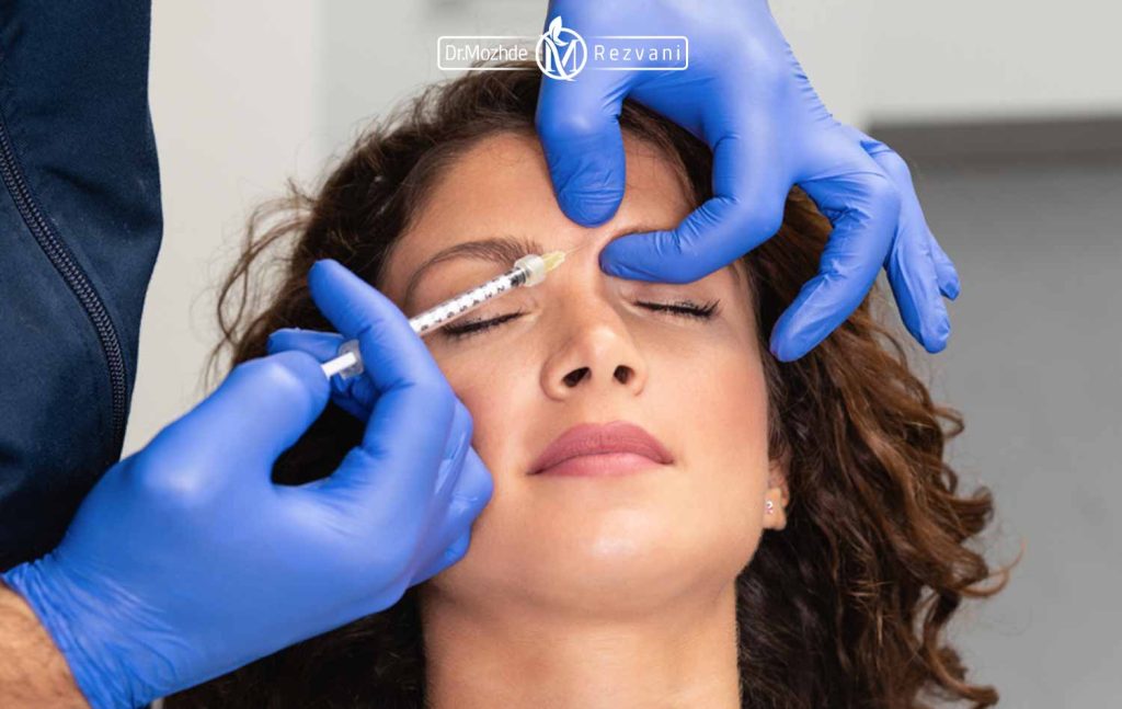 تصویر تزریق بوتاکس صورت توسط پزشک متخصص