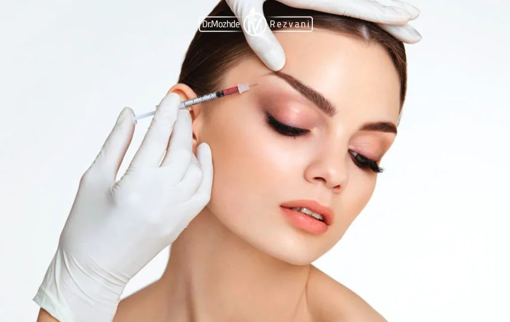 کشش گوشه چشم با تزریق بوتاکس توسط پزشک