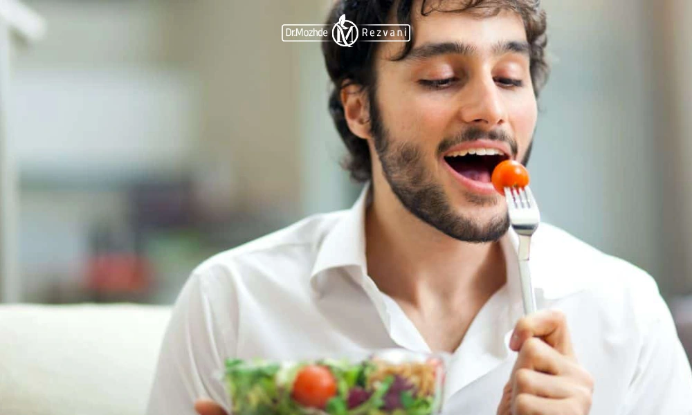 رعایت رژیم غذایی مناسب بعد از کاشت مو