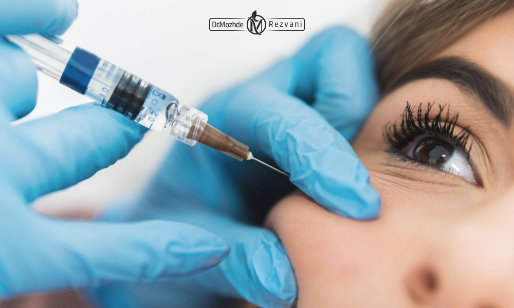 عکس تزریق پروفایلو روی گونه برای آموزش و یادگیری | نحوه تزریق پروفایلو